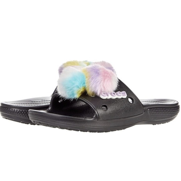 Crocs Classic Slide - Seasonal Graphic Women Sz. 5 NEW IN BAGS - Picture 1 of 6